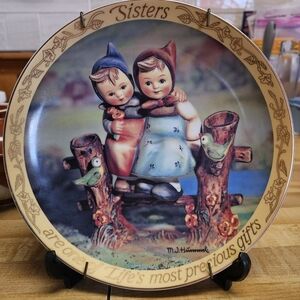 Danbury Mint Hummel Sisters Plate